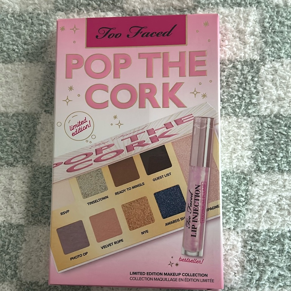 Too Faced Eye Shadow Pallet and Lip injection lip gloss